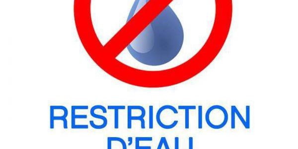 Restriction d'eau par arrêté préfectoral