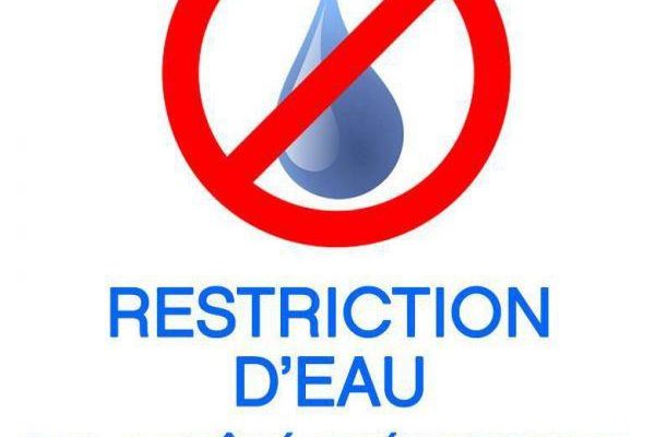Restriction d'eau par arrêté préfectoral
