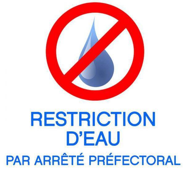 Restriction d'eau par arrêté préfectoral