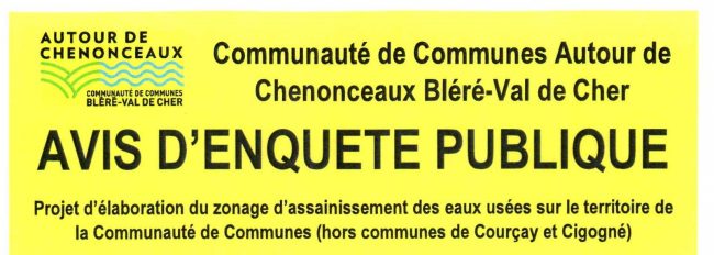 AVIS D’ENQUETE PUBLIQUE PROJET D ÉLABORATION DU ZONAGE D’ASSAINISSEMENT DES EAUX USÉES-entete